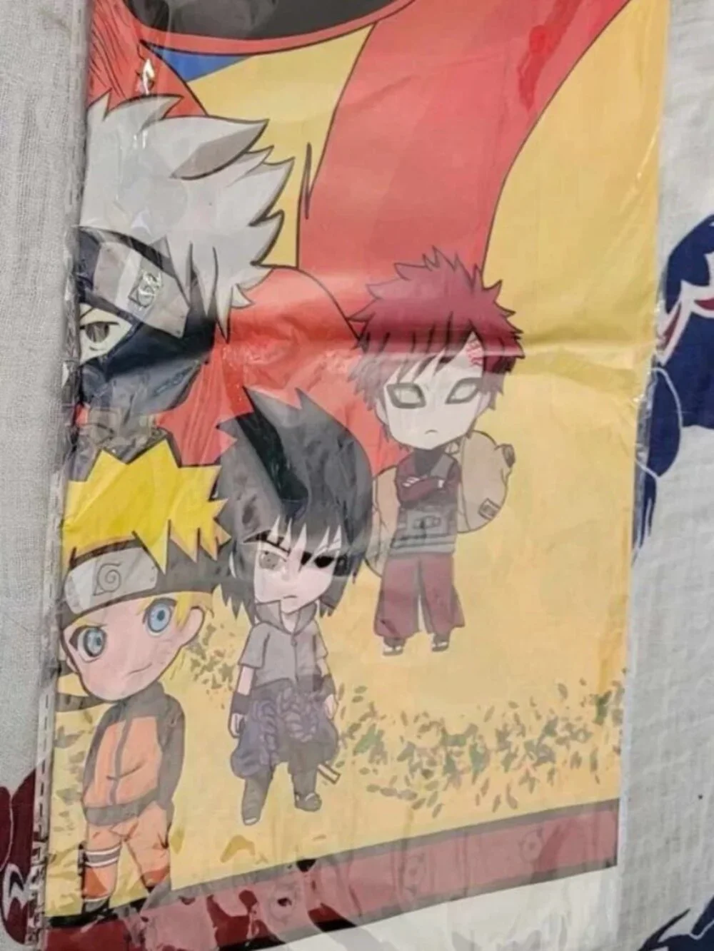 new NARUTO SHIPPUDEN 2-PACK TABLECLOTHS anime manga sasuke sakura kakashi gaara